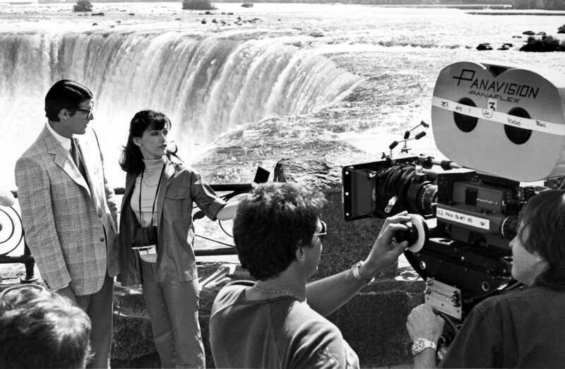 Filming of movie Superman II at Horseshoe Falls